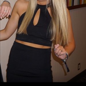 black lulus two piece